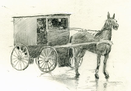 drawing-horse-amish